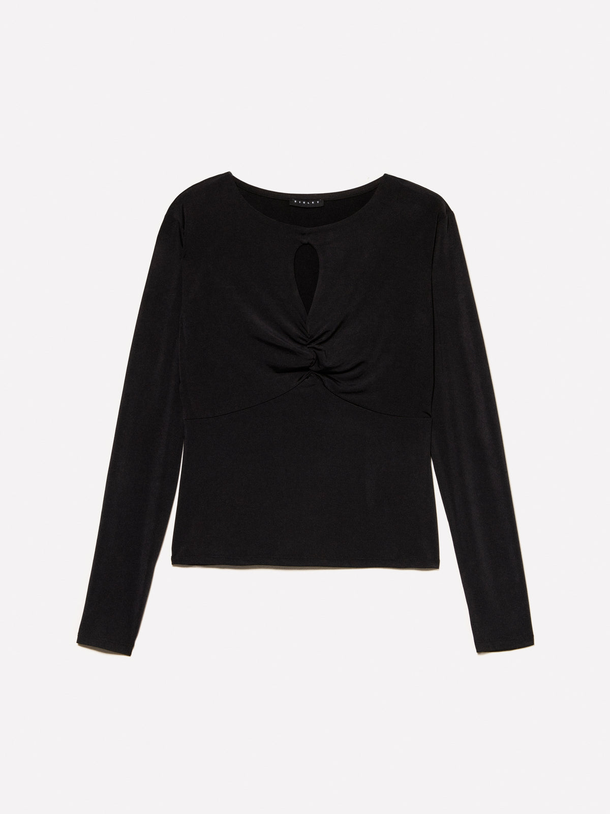 T-shirt preta com franzido - ucb_image_FS