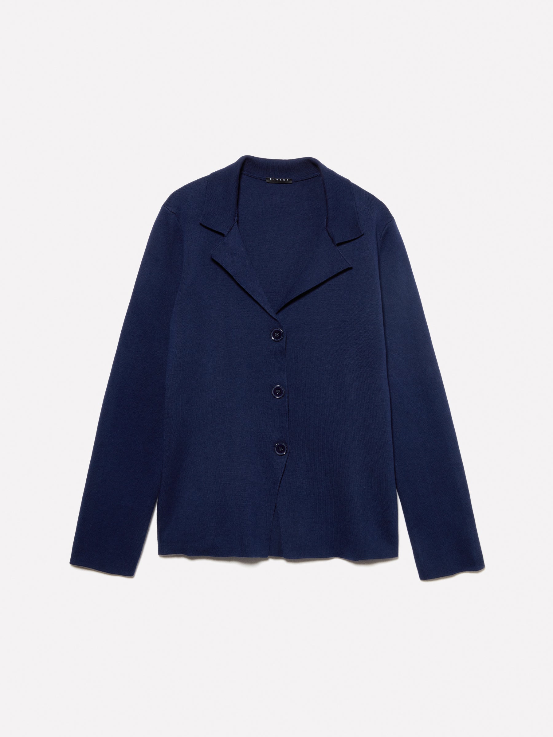 Blazer de malha azul-escuro - ucb_image_FS