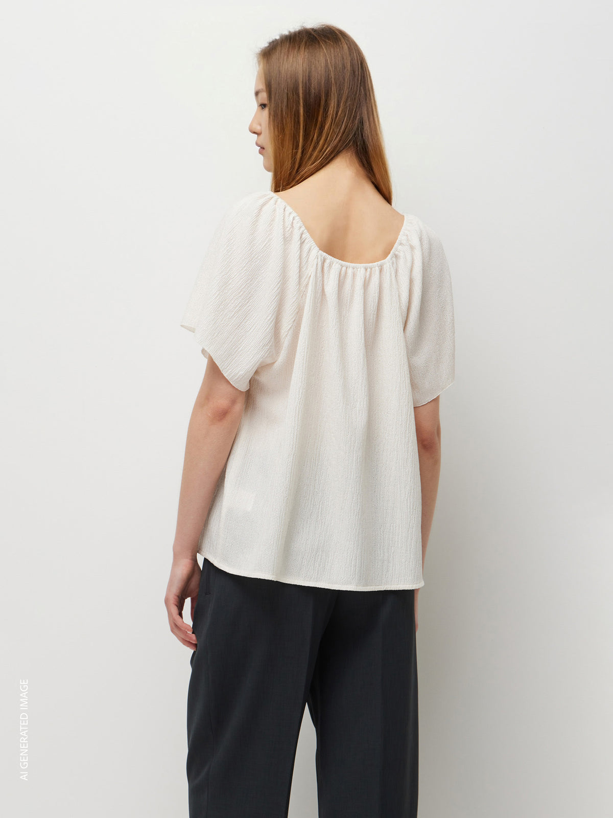 Blusa franzida com botões - ucb_image_B