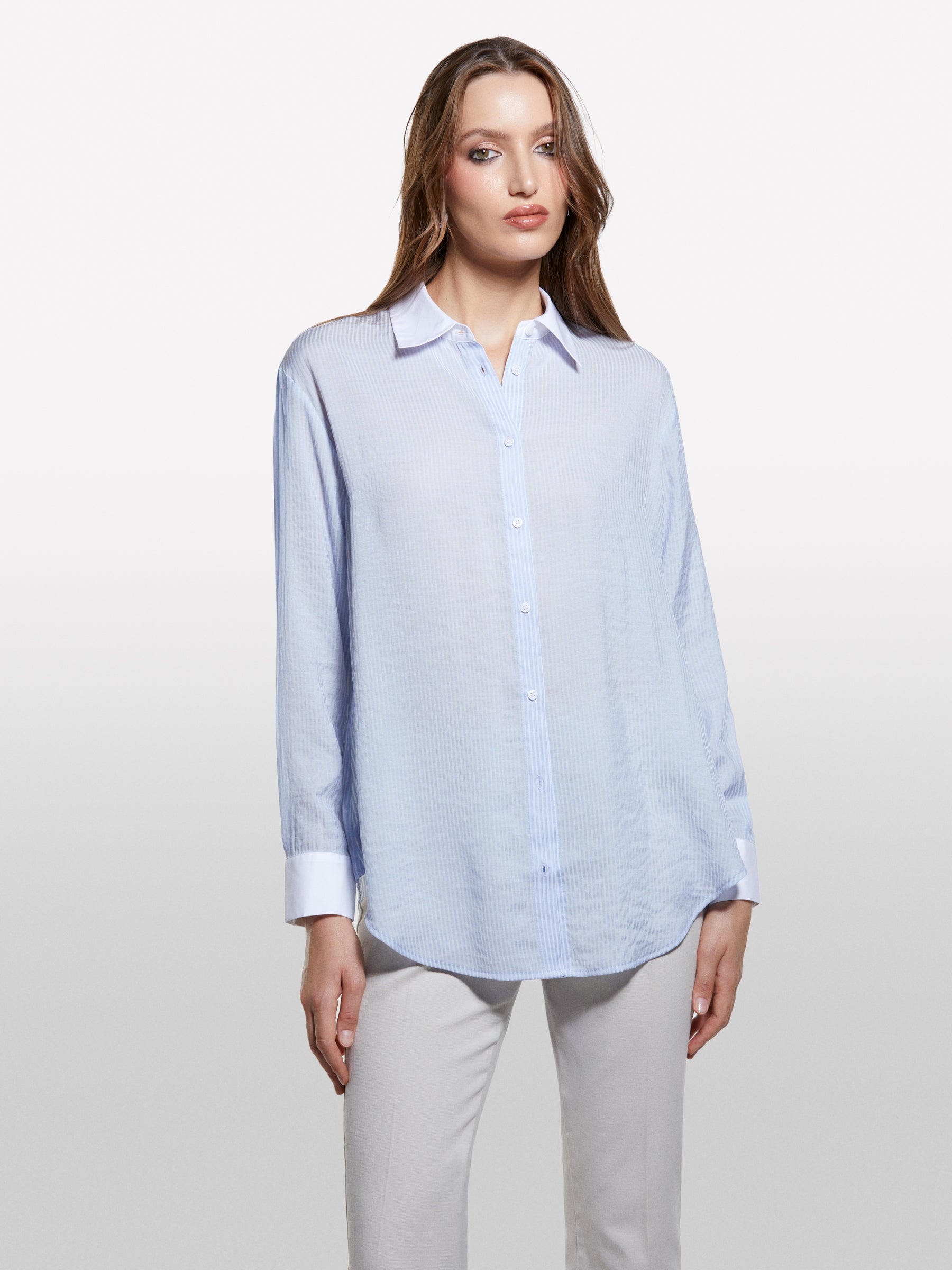 Camisa comfort azul-claro às riscas - ucb_image_FY