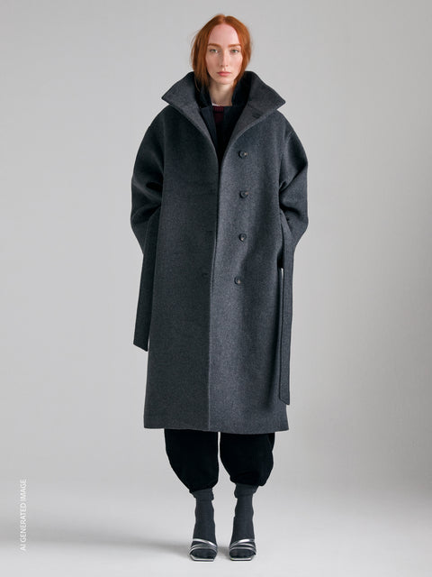 Sobretudo relaxed fit com gola alta - ucb_image_F