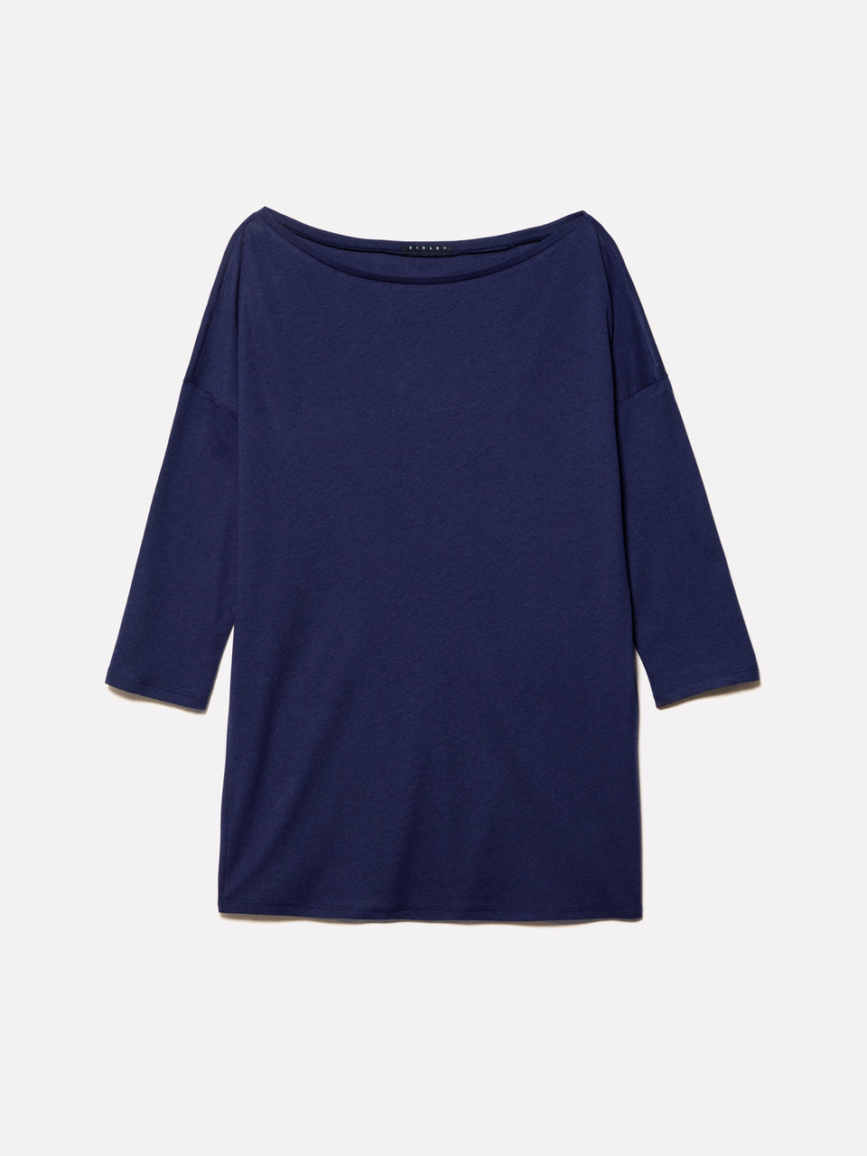 T-shirt azul com decote à barco - ucb_image_FS