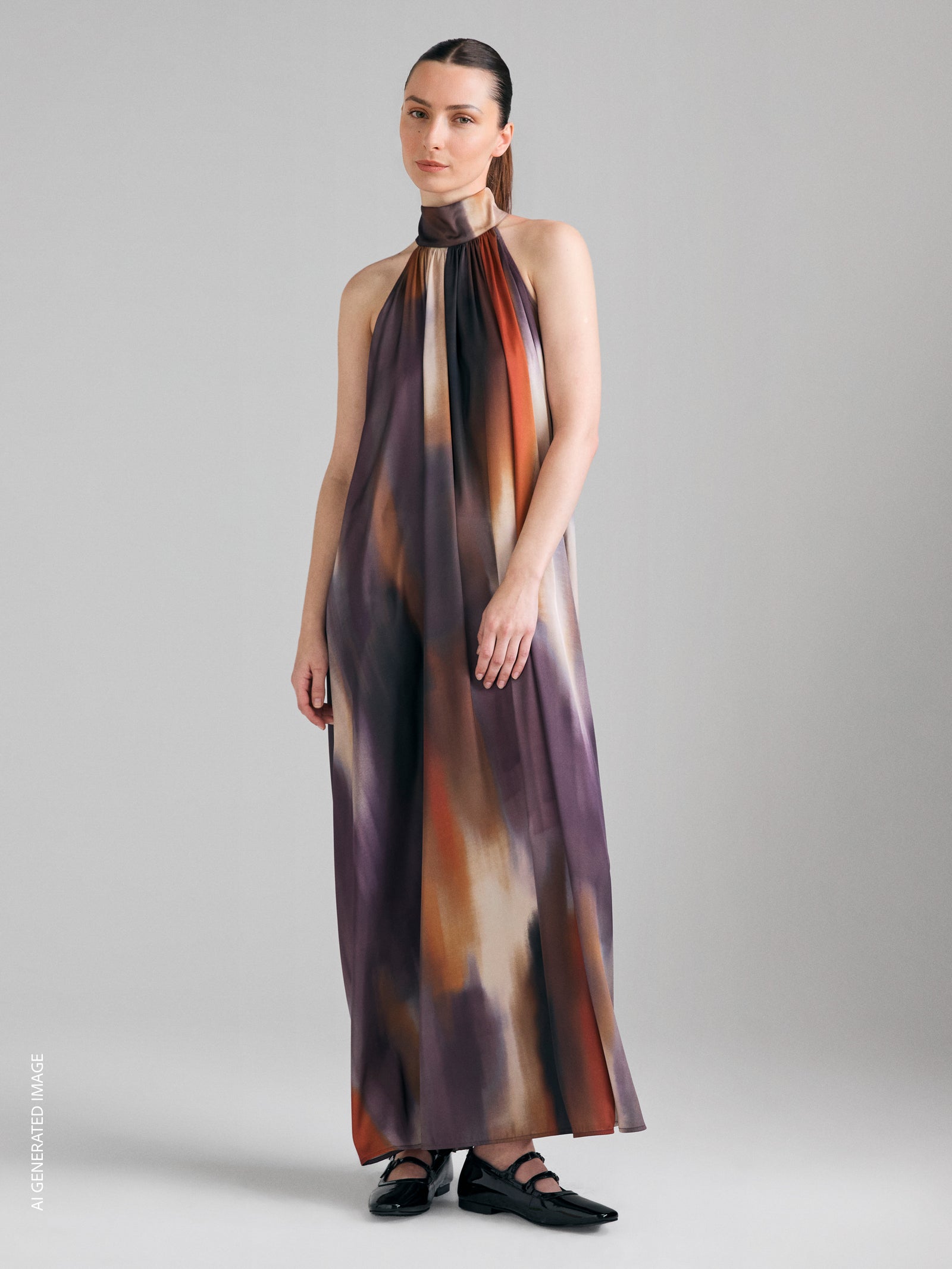 Vestido comprido estampado - ucb_image_F