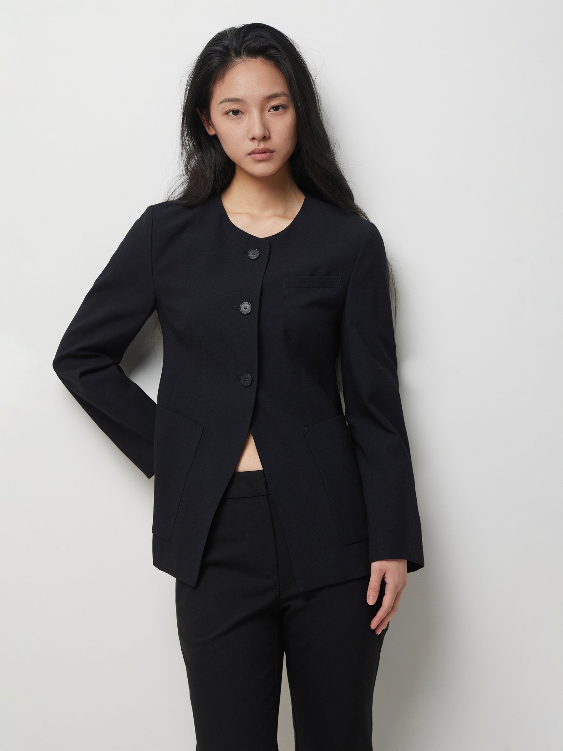 Blazer de gola redonda - ucb_image_FY