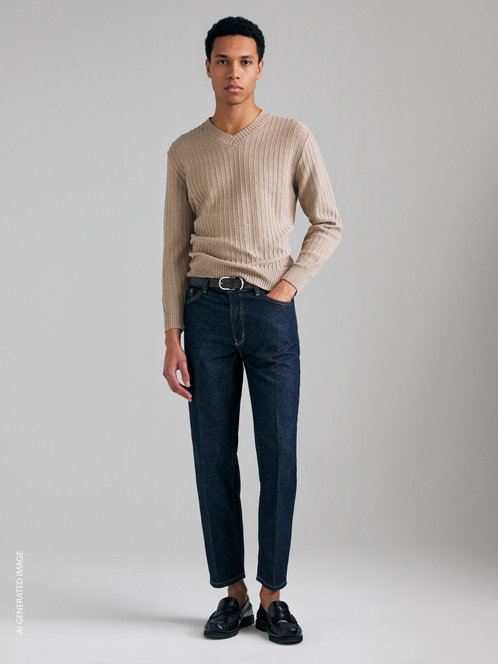Camisola com decote em V - ucb_image_F