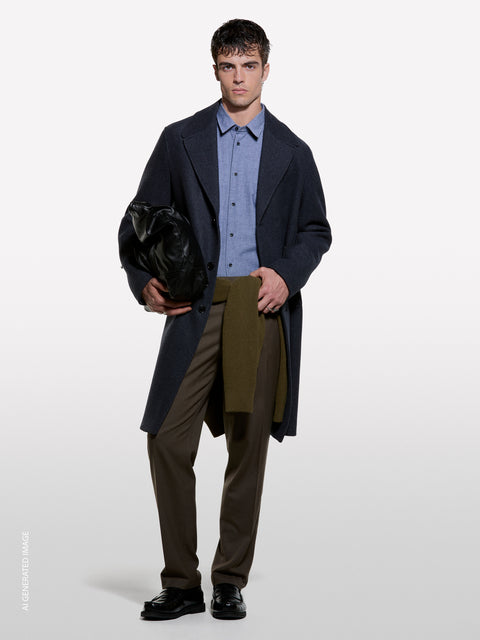 Camisa cinza regular fit em 100% algodão - ucb_image_F