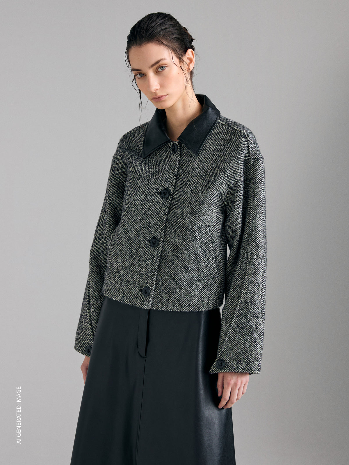 Short boucle jacket