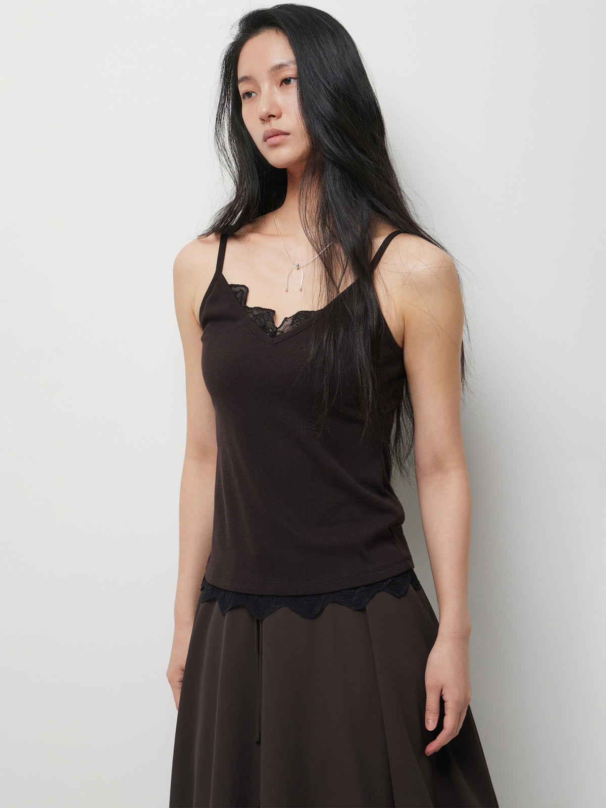 Top with lace