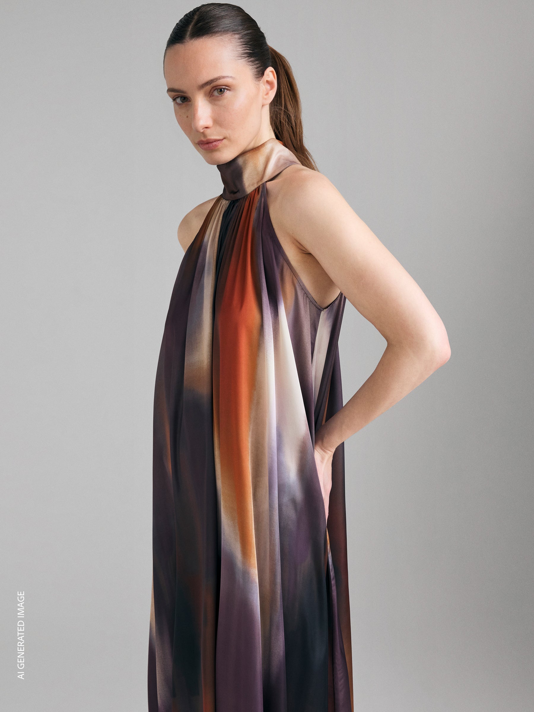 Vestido comprido estampado - ucb_image_FY
