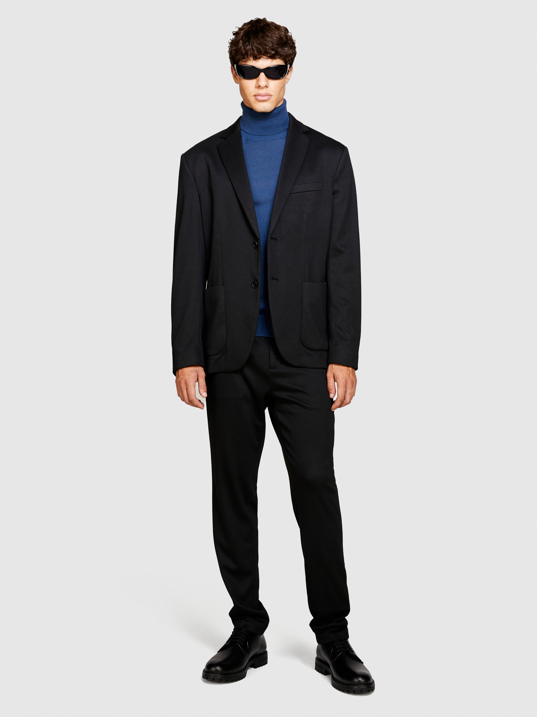 Sisley - Slim Comfort Fit Blazer, Man, Black, Size: 54