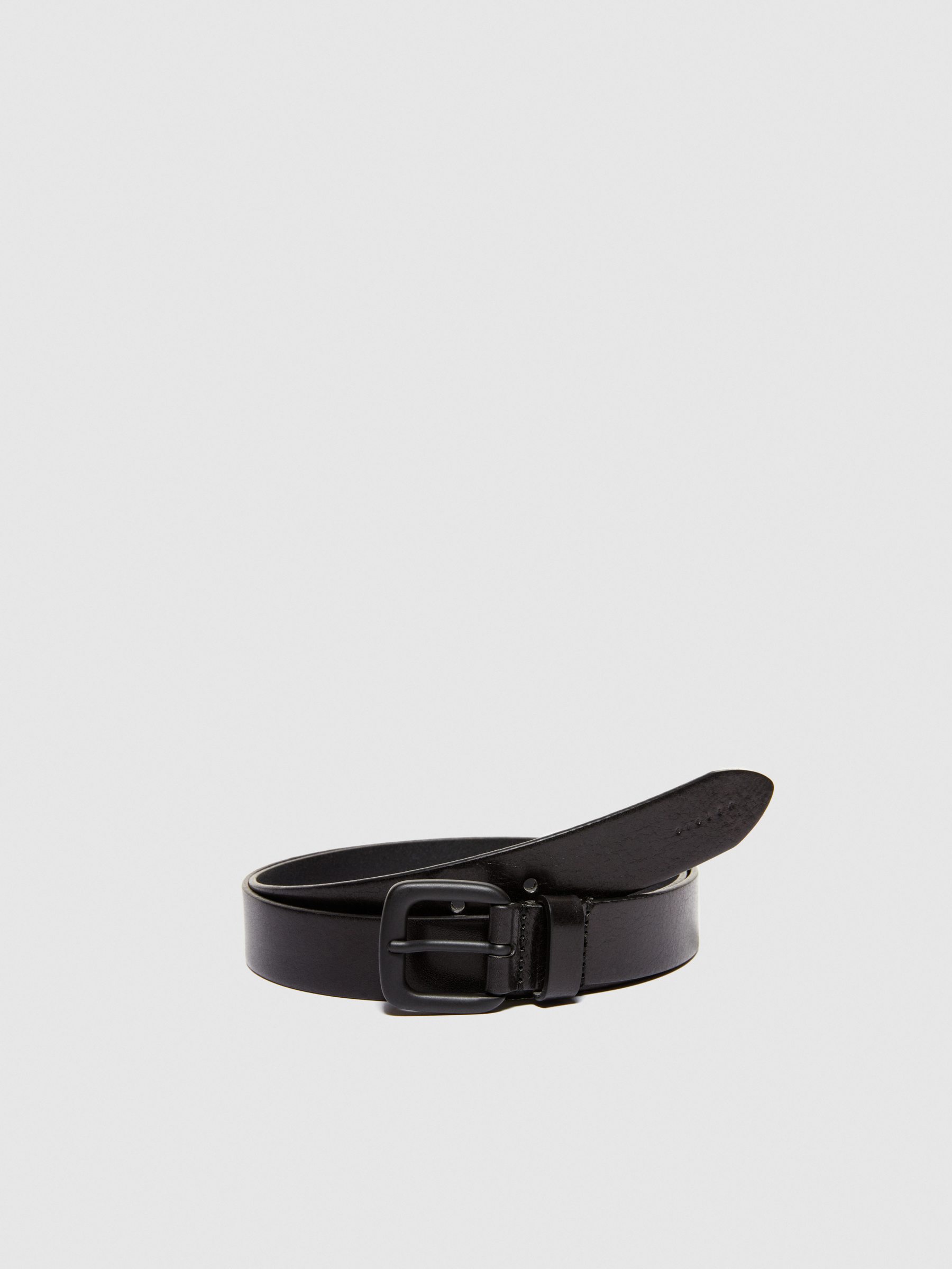 Sisley - Leather Belt, Man, Black, Size: XL