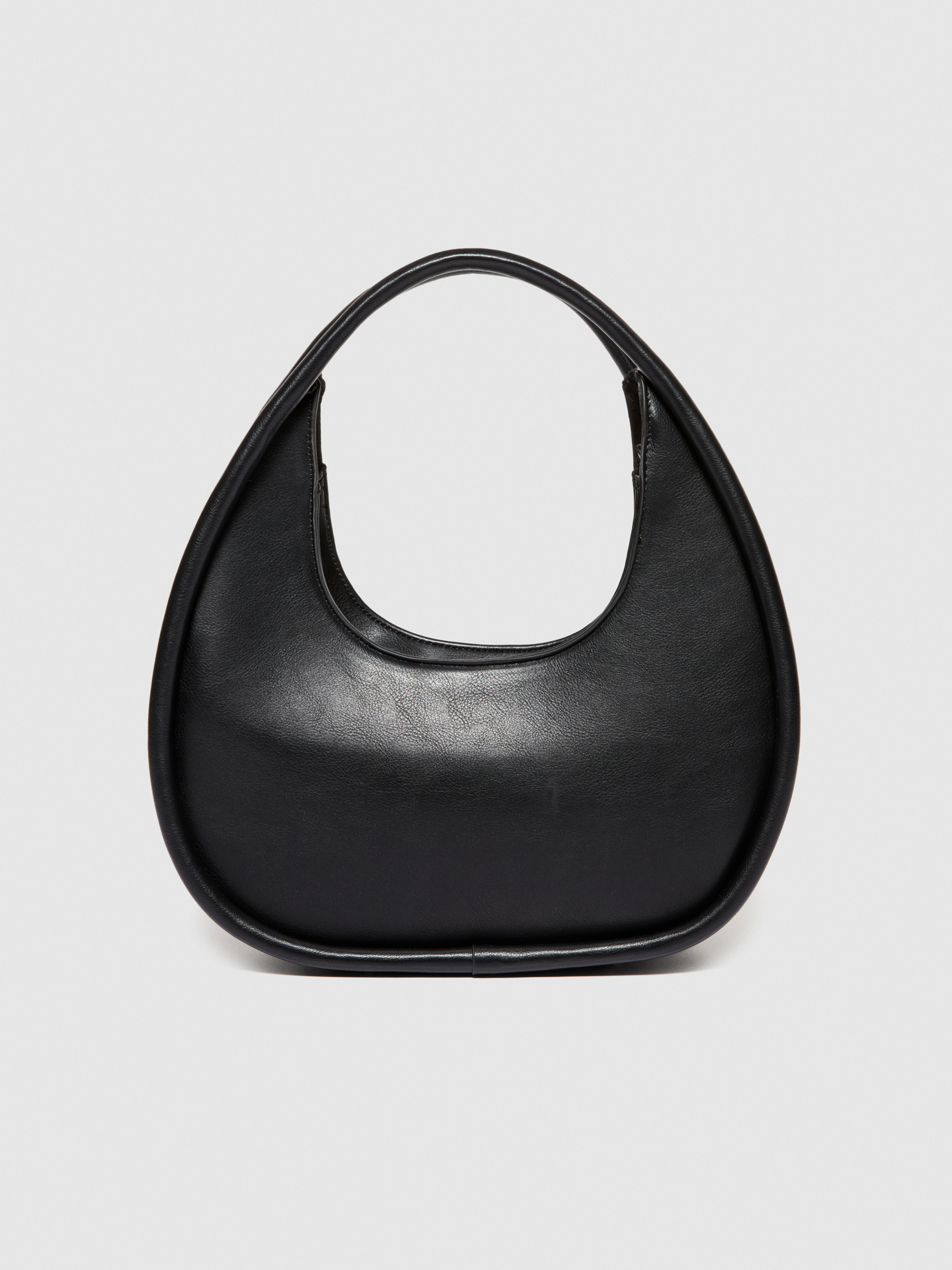 Sisley - Rigid Hobo Bag, Woman, Black, Size: ST