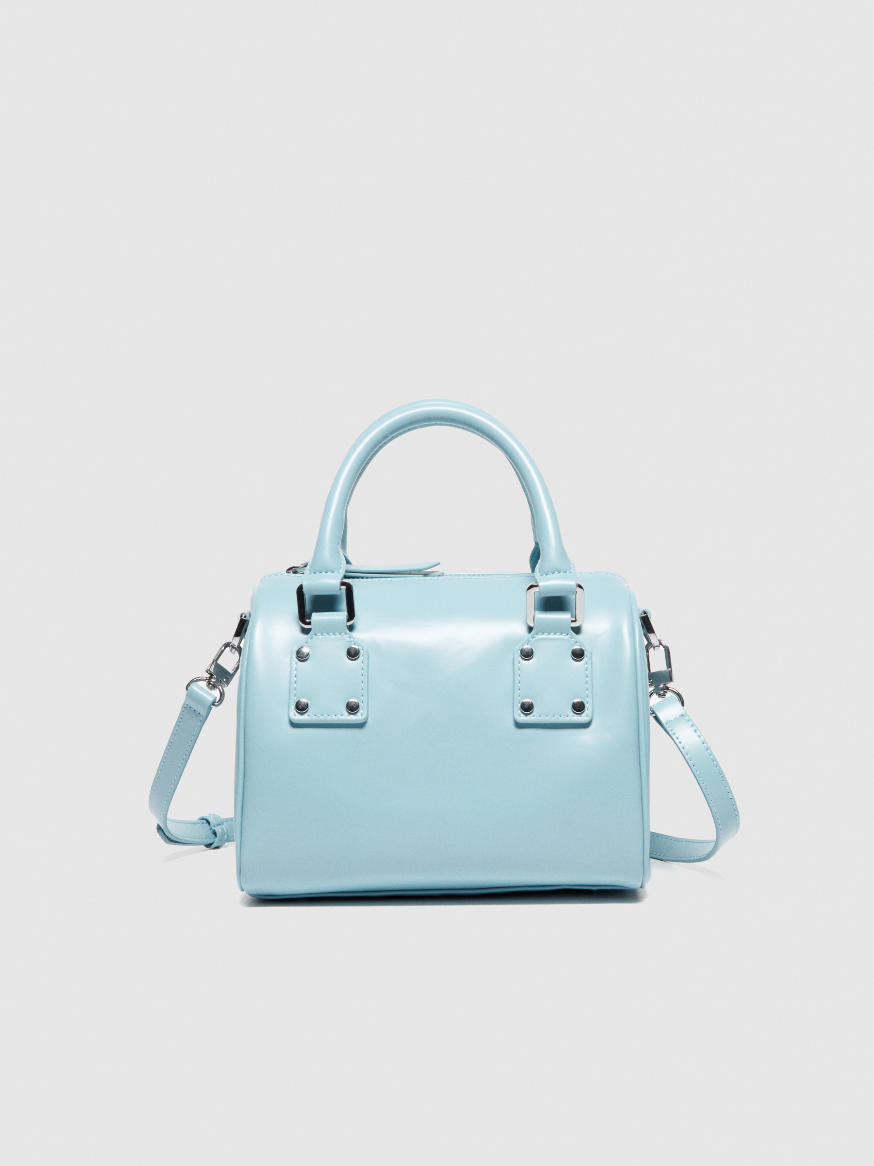 Sisley - Mini Vanity-style Handbag With Shoulder Strap, Woman, Light Blue, Size: ST
