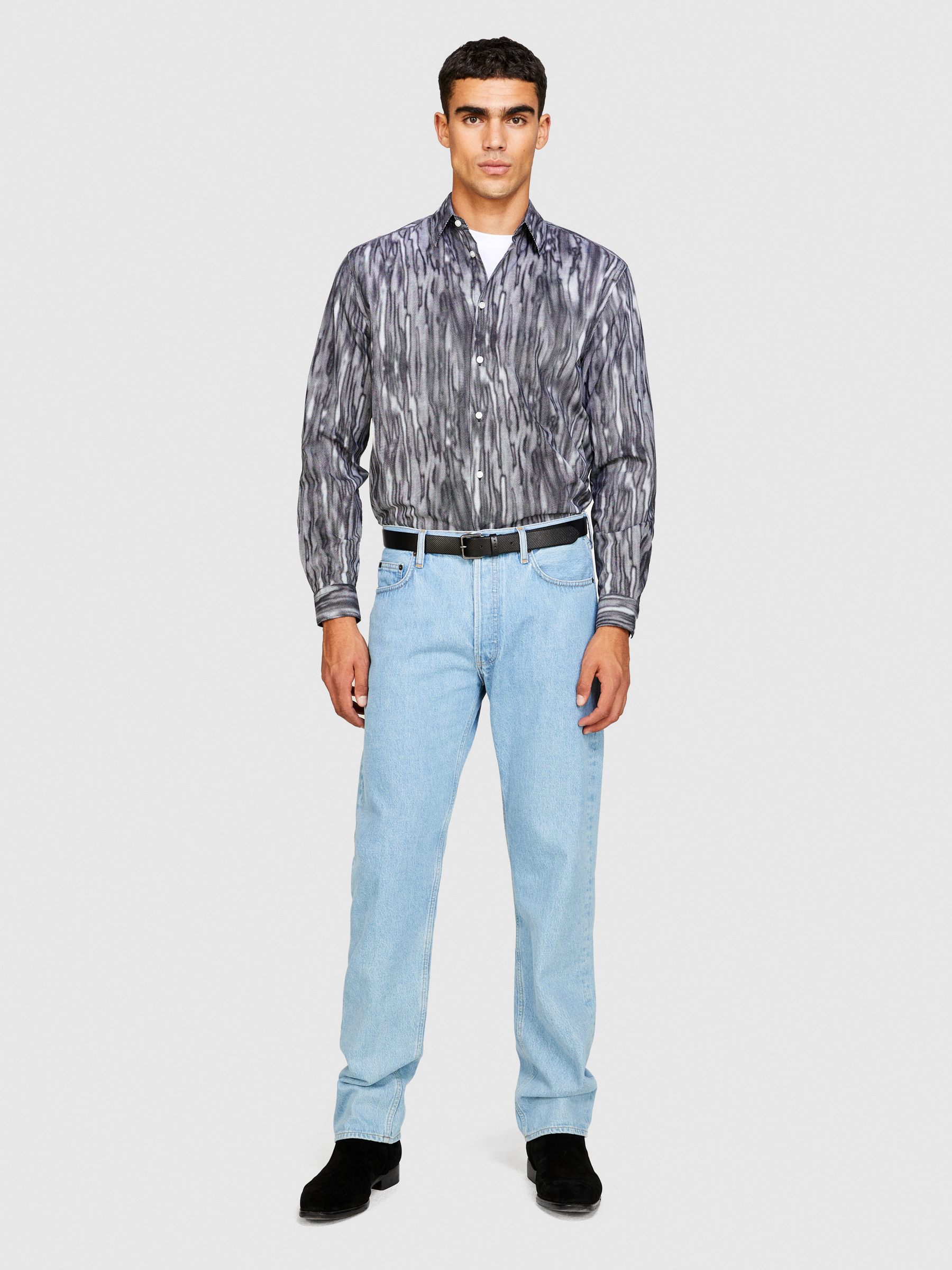 Sisley - Regular Fit Detroit Jeans, Man, Light Blue, Size: 30