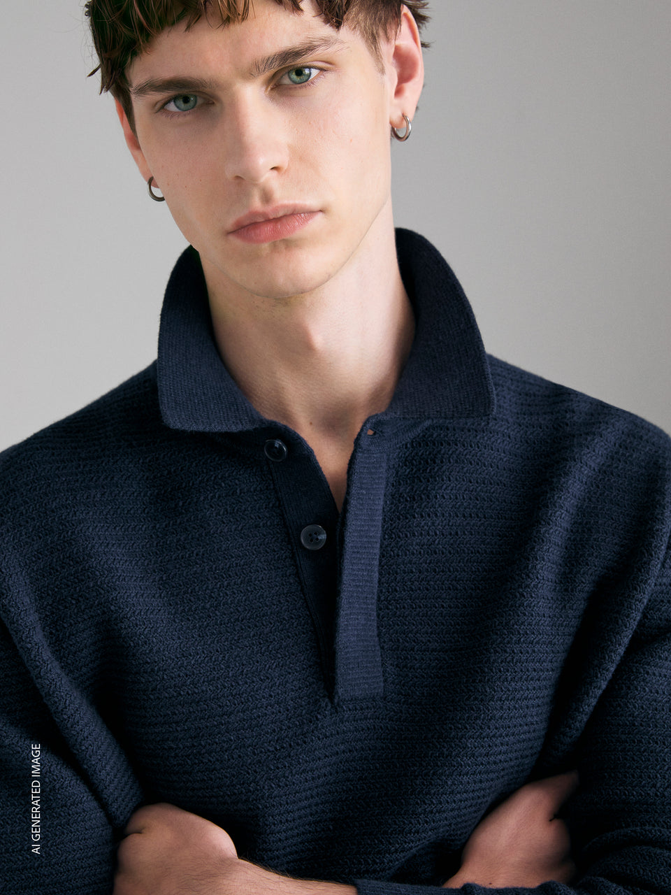 Polo de malha regular fit - ucb_image_FY
