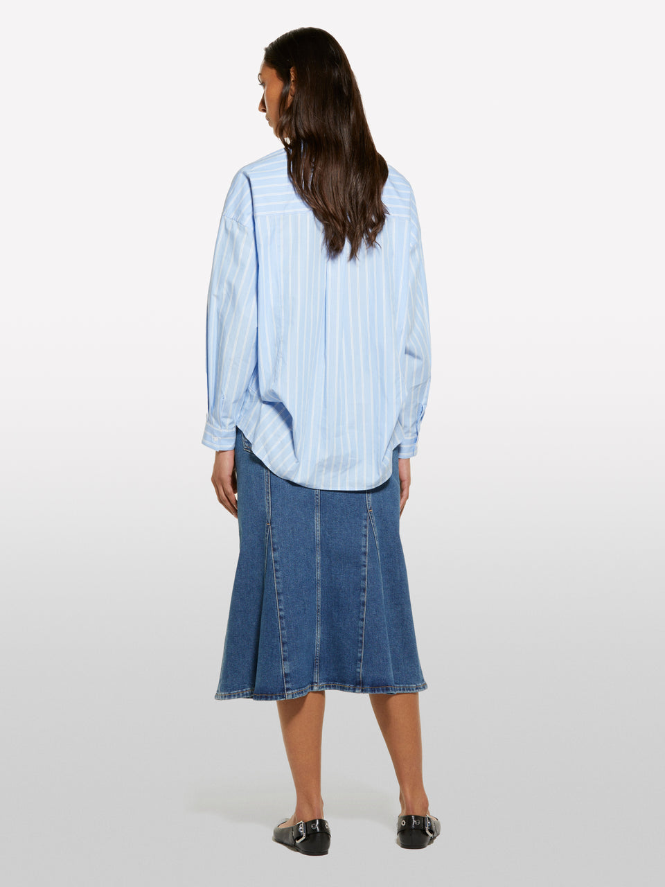 Saia de jeans evasé azul - ucb_image_B