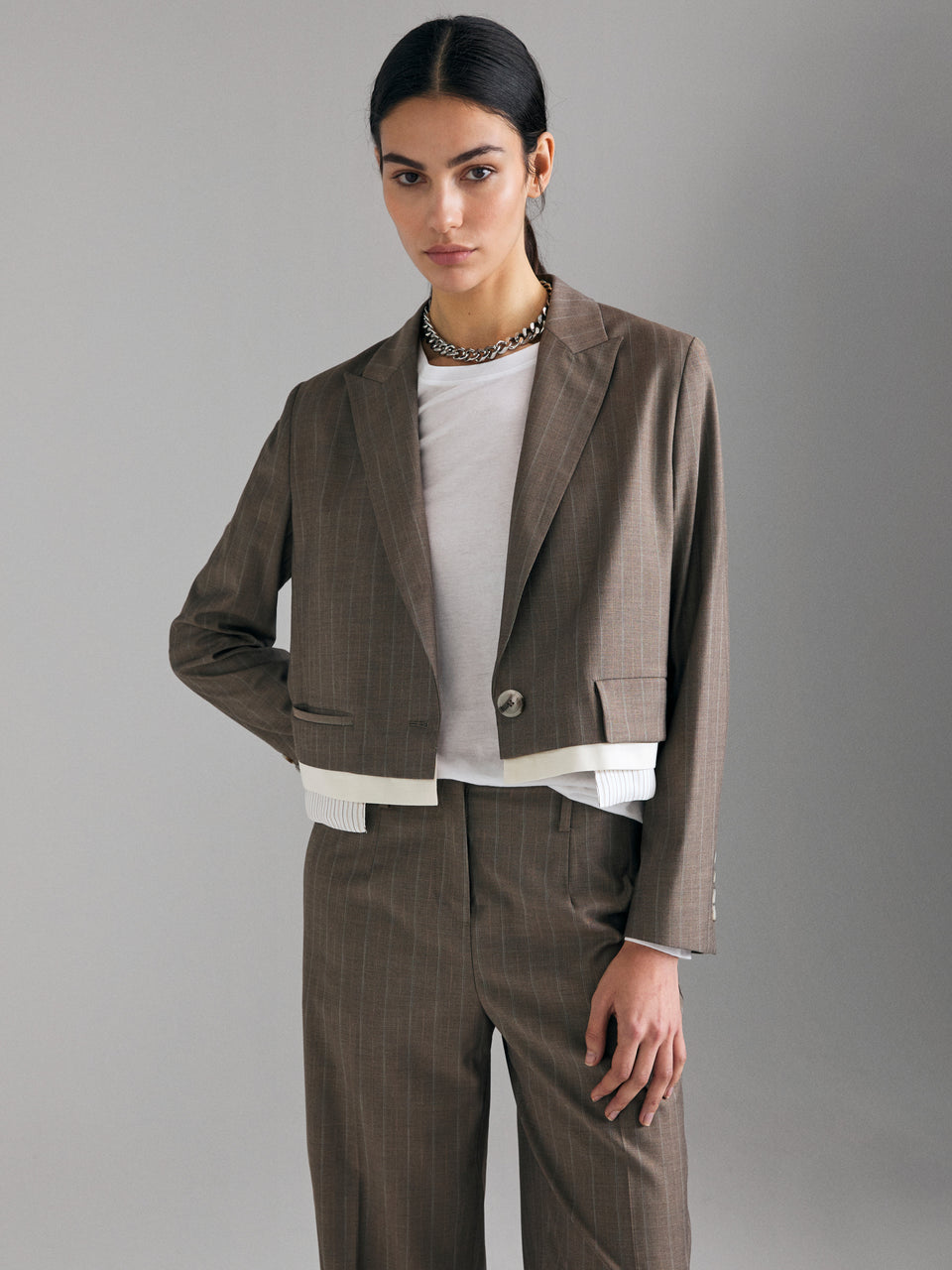 Blazer cropped às riscas - ucb_image_FY