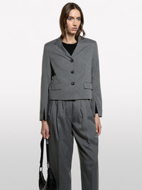 Blazer curto efeito mélange - ucb_image_FY