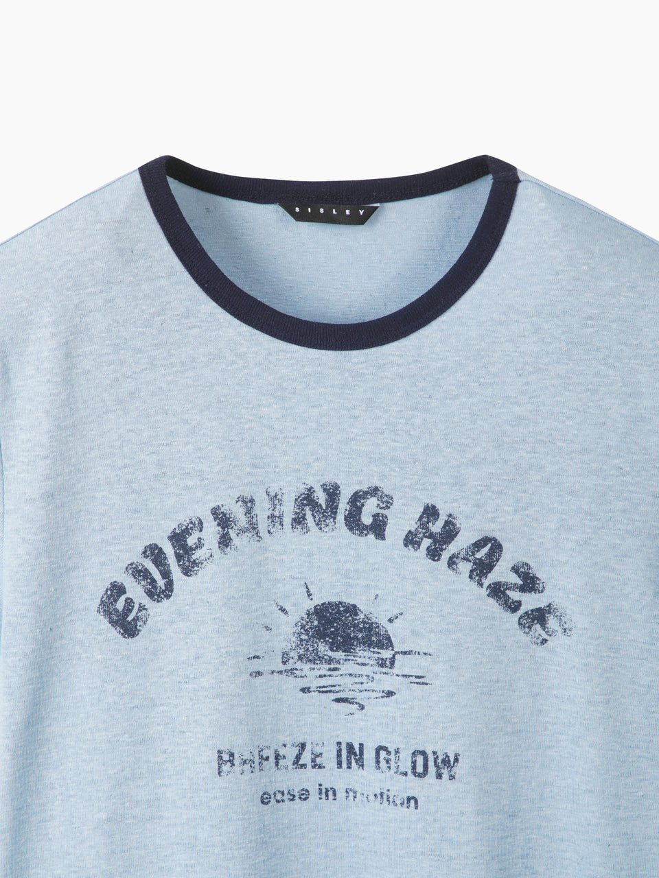 T-shirt com contraste em mistura de linho - ucb_image_BS