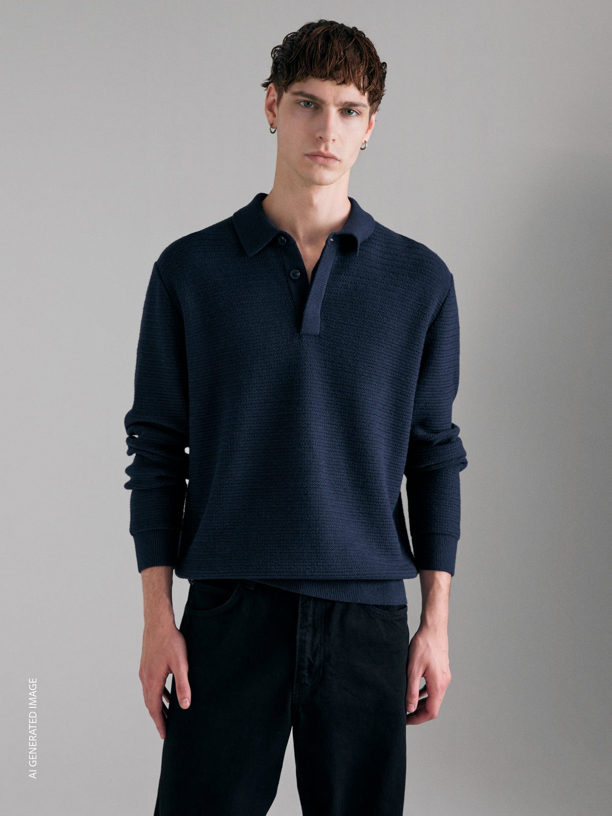Polo de malha regular fit - ucb_image_FY