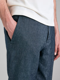 Chinos em denim de linho misto - ucb_image_FY