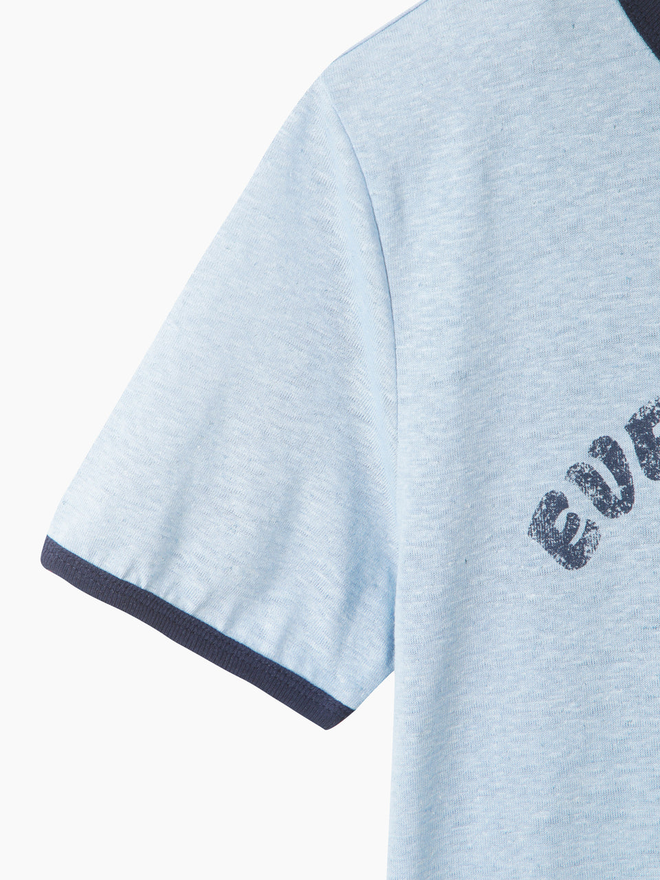 T-shirt com contraste em mistura de linho - ucb_image_DS1