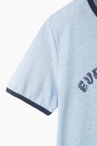 T-shirt com contraste em mistura de linho - ucb_image_DS1