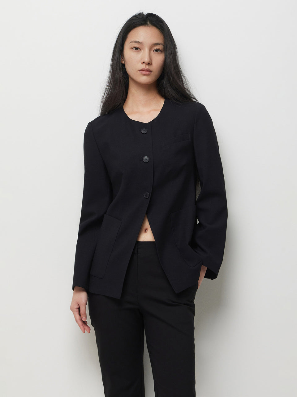 Blazer de gola redonda - ucb_image_F