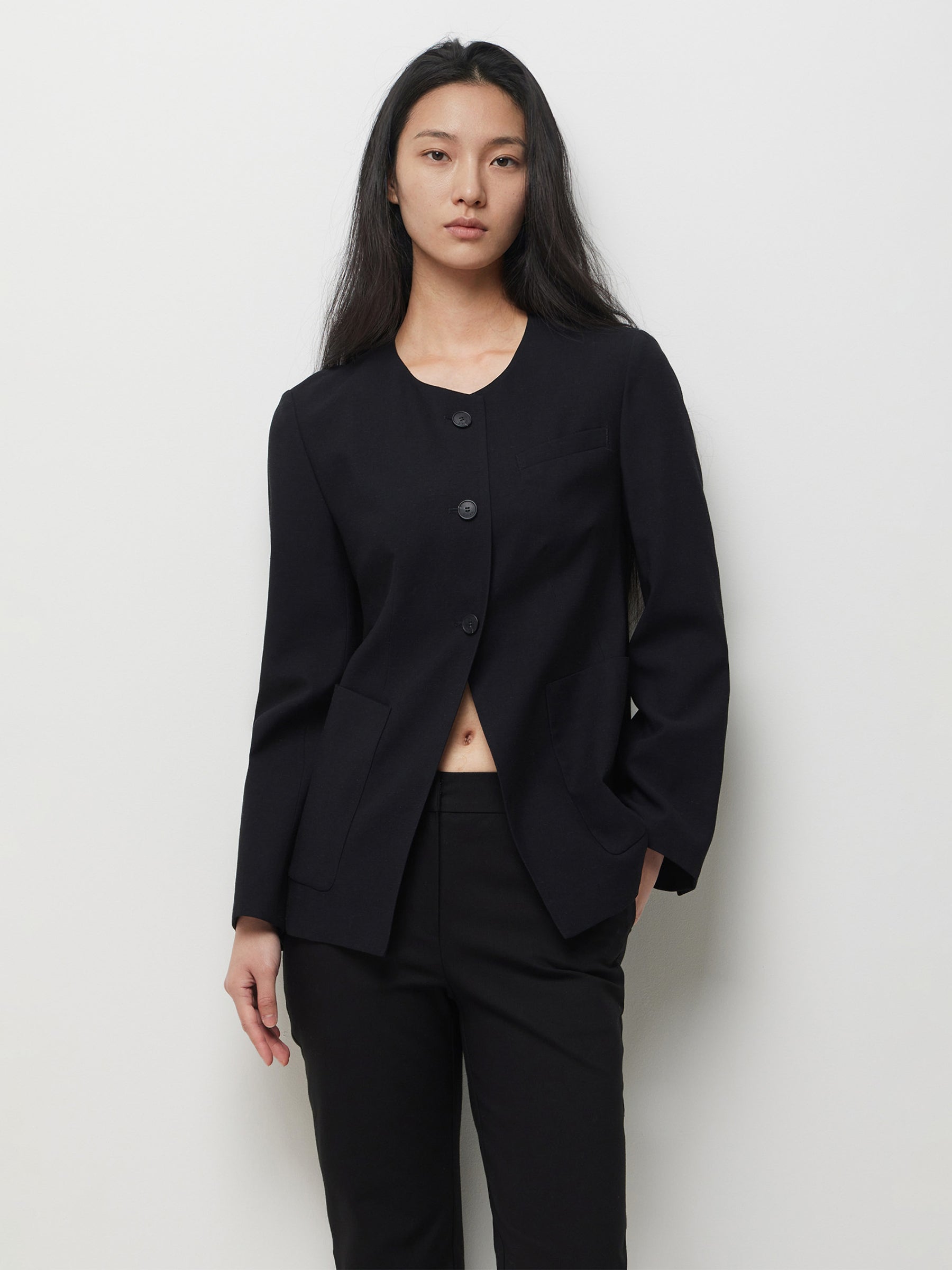 Blazer de gola redonda - ucb_image_F