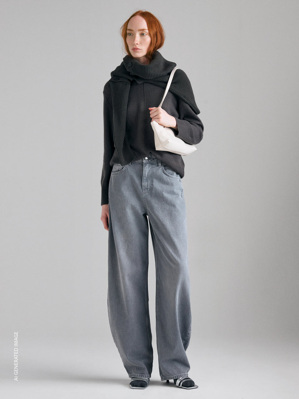 Maglia girocollo in misto lana  - ucb_image_F