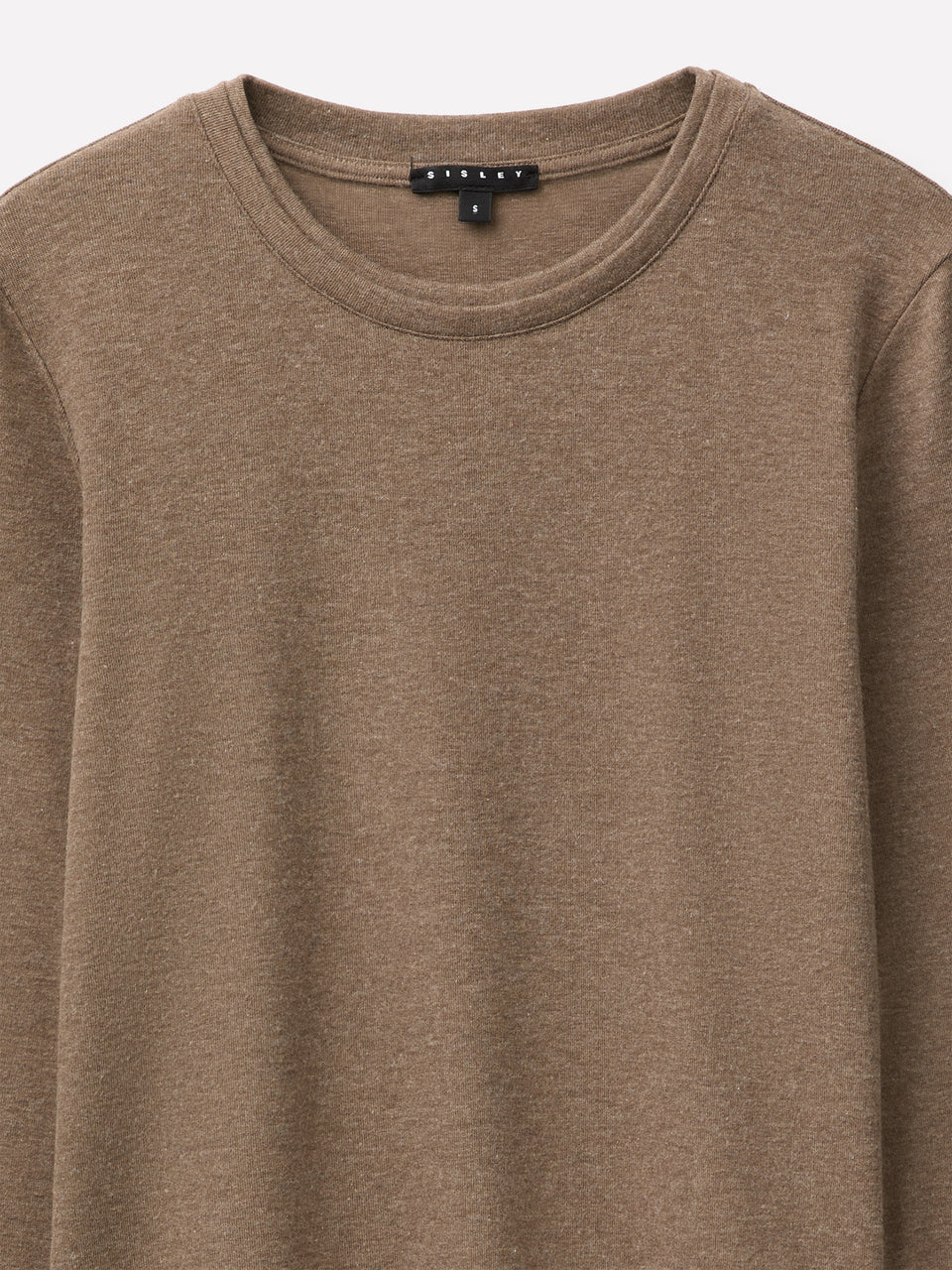 T-shirt slim fit em mistura de viscose, lã e seda - ucb_image_DS1