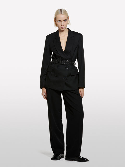 Blazer risca de giz com cinto - ucb_image_F