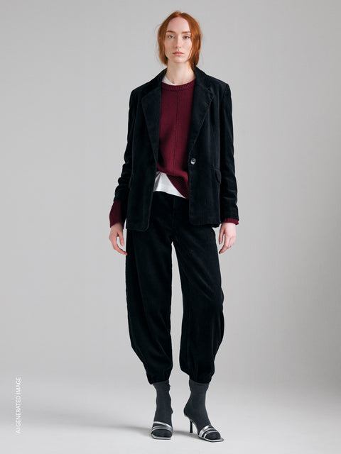 Blazer relaxed fit in velluto a costine - ucb_image_F