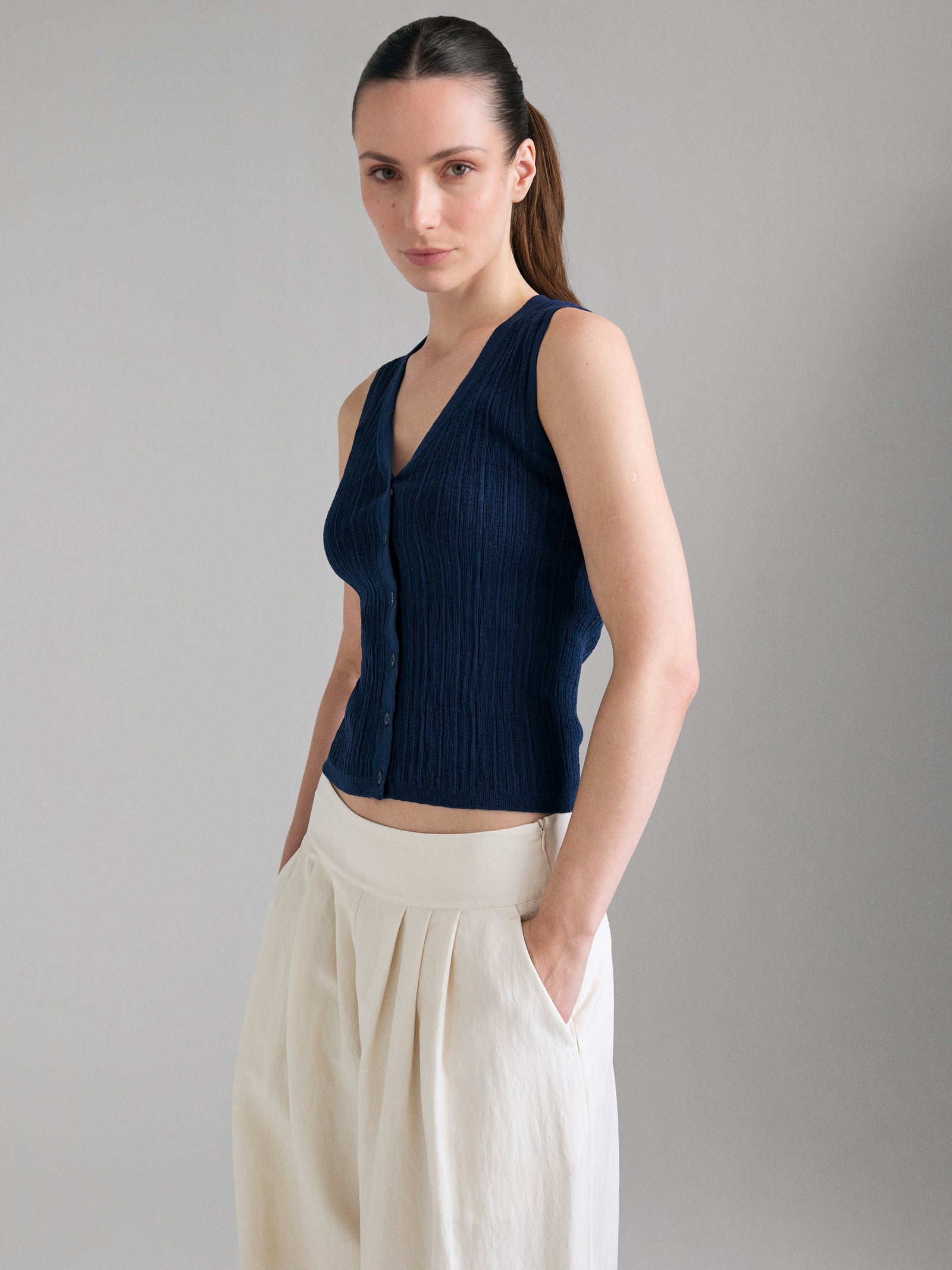 Ribbed vest