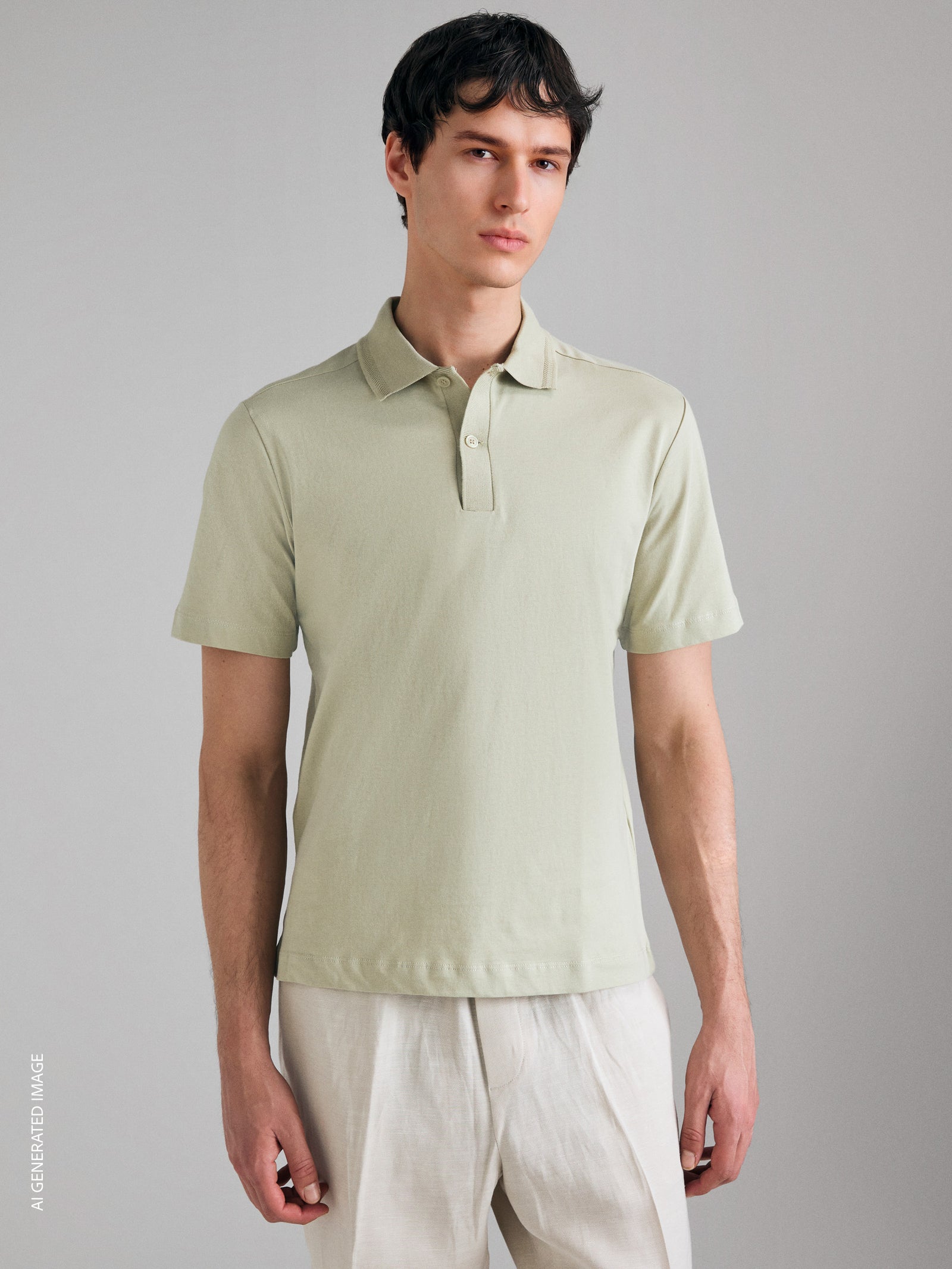Pure cotton polo shirt