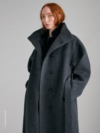 Cappotto relaxed fit con collo alto - ucb_image_FY