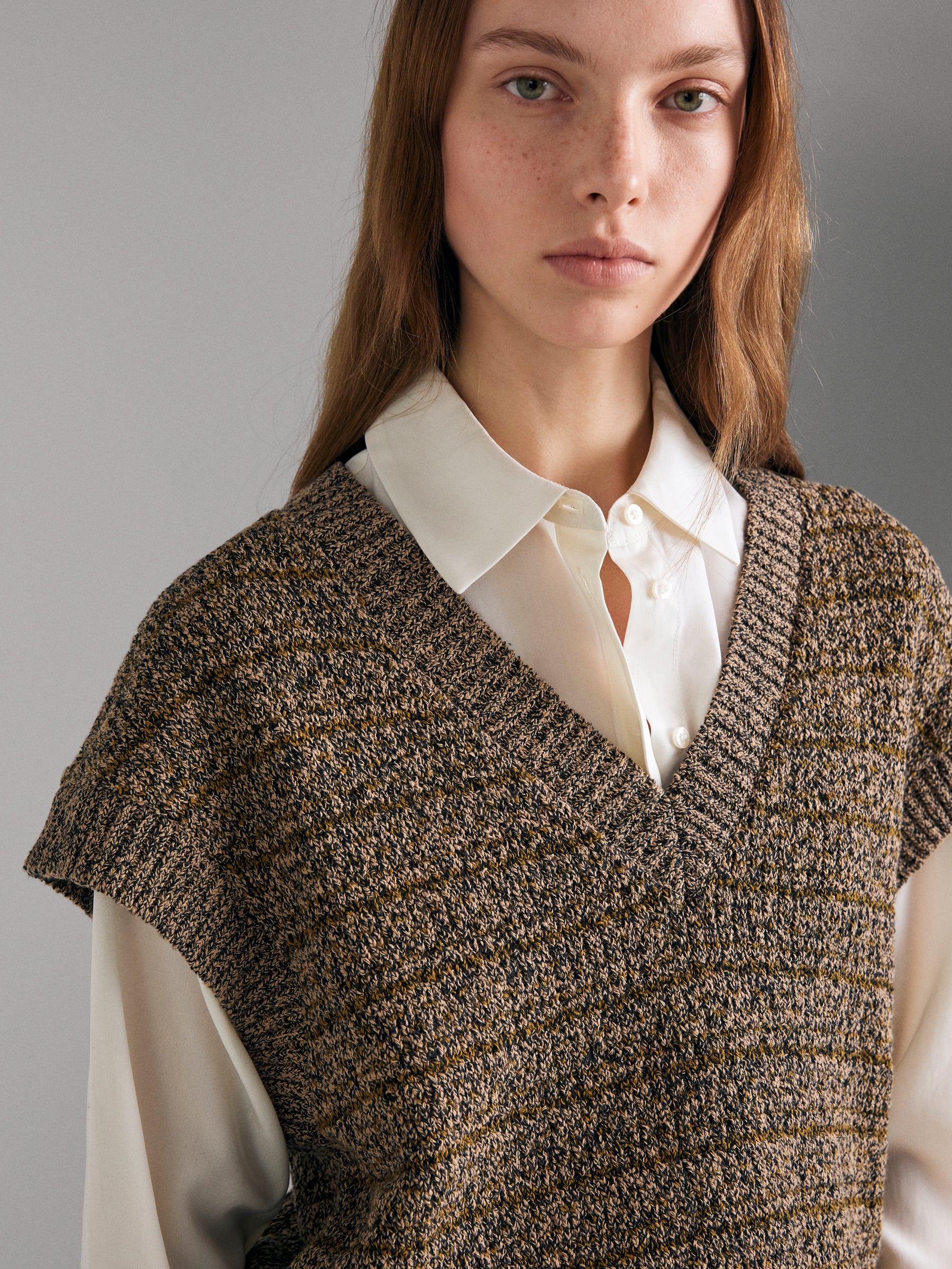 Colete de malha mouliné - ucb_image_FY