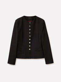 Blazer de gola redonda slim fit - ucb_image_FS