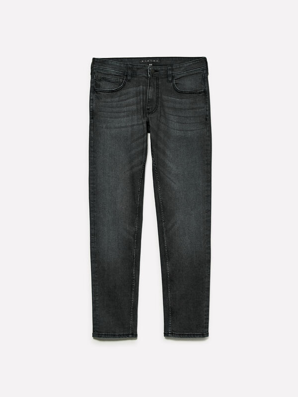 Jeans Style 74 slim fit preto - jeans slim fit para homem | Sisley