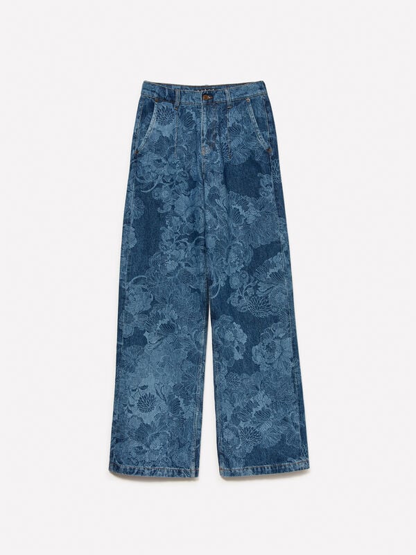 Jeans Style 68 mom fit escuro Jeans Style 68 mom fit escuro - jeans mom fit e boyfriend para mulher | Sisley
