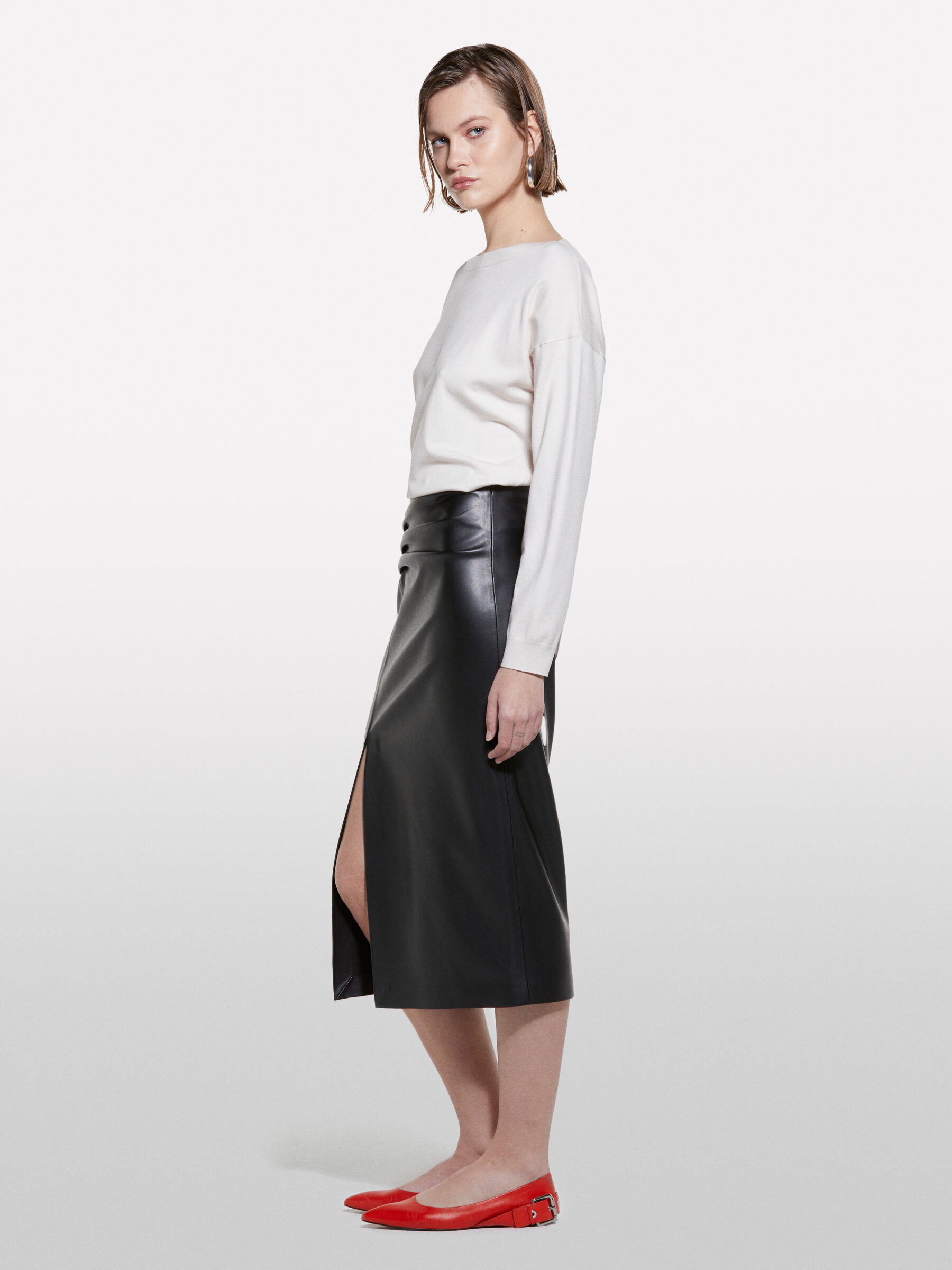 BOAT-NECK SWEAT.L/S Mulher image number null