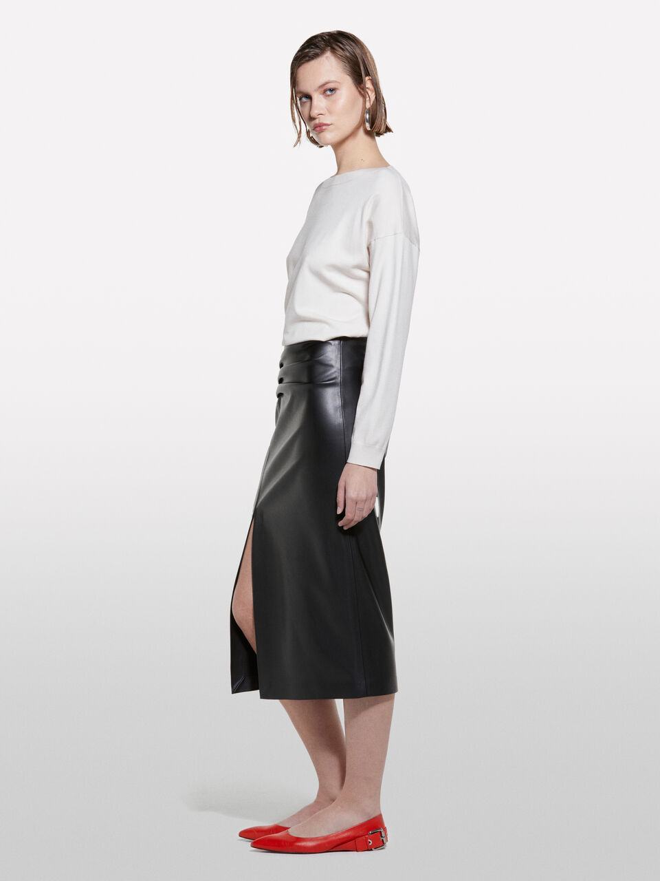 BOAT-NECK SWEAT.L/S Mulher image number null