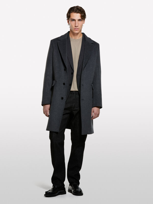 T-shirt with logo  - t-shirt de manga curta para homem | Sisley