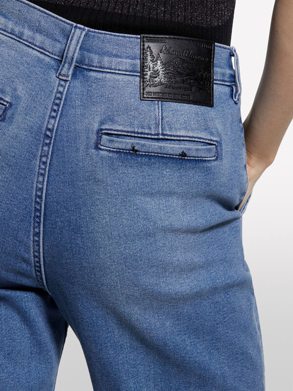 Jeans Style 71 chino slim fit azul - jeans slim fit para mulher | Sisley