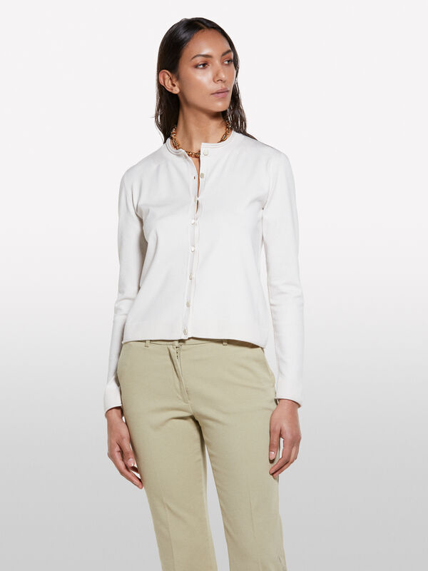 Cardigã regular fit branco nata - cardigãs para mulher | Sisley