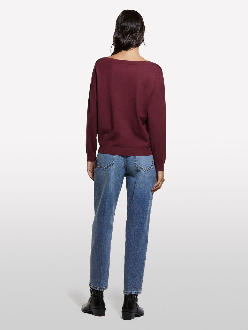 BOAT-NECK SWEAT.L/S Mulher image number null