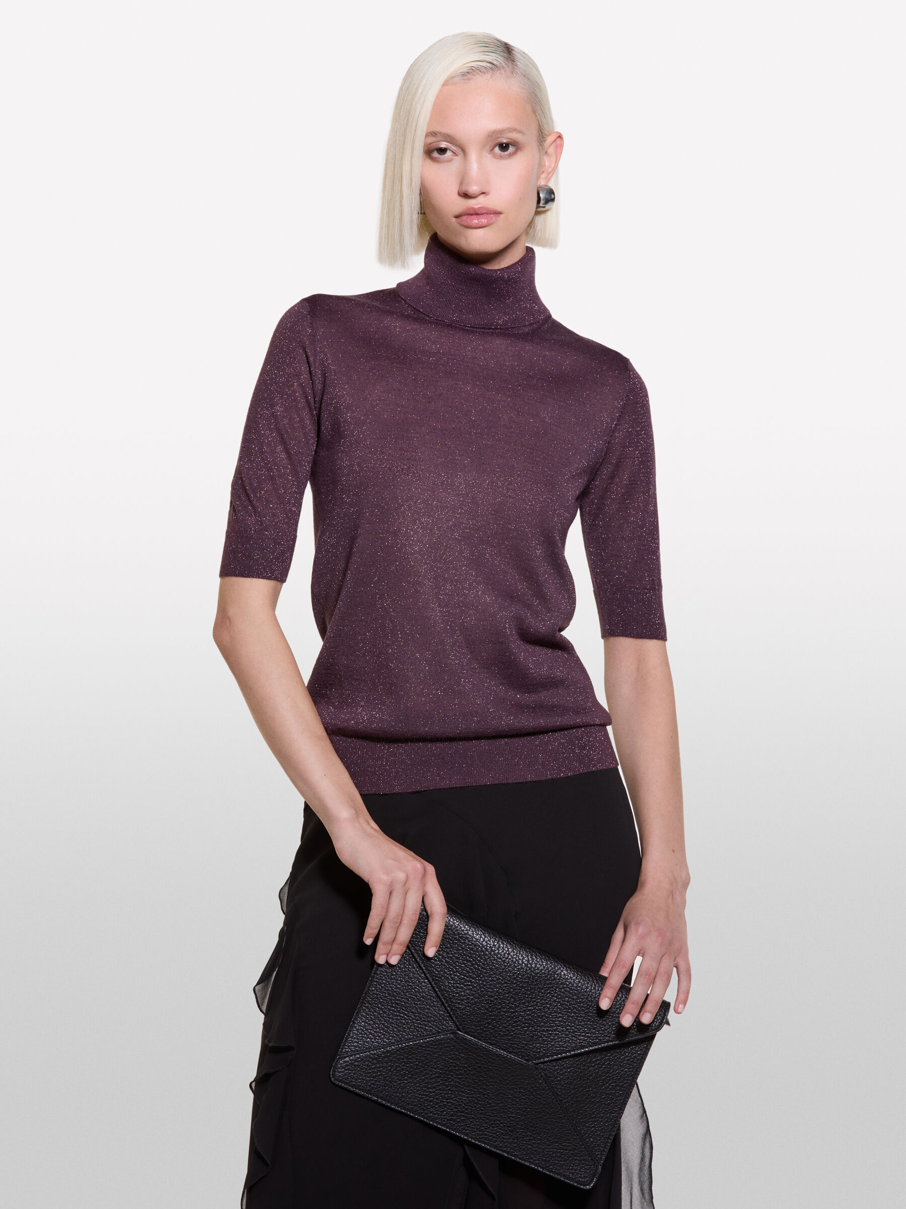 TURTLE NECK SWEATER Mulher image number null