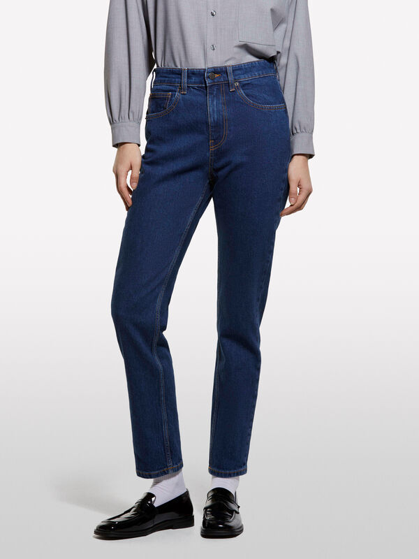 Jeans Style 70 slim fit azul - jeans slim fit para mulher | Sisley
