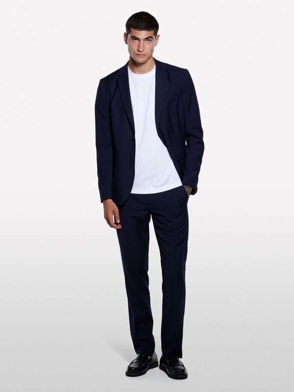 T-shirt regular fit branca T-shirt regular fit branca - t-shirt de manga curta para homem | Sisley