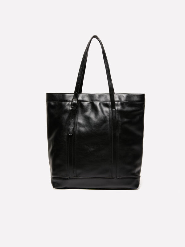 Bolsa shopper preta - bolsas tote bag para mulher | Sisley